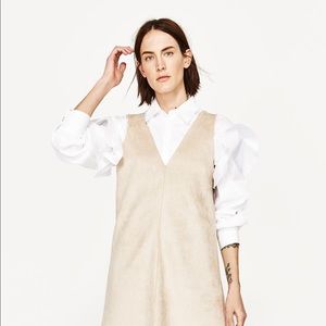 Zara faux suede dress